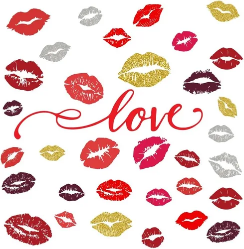 Vista 12 de SUPERDANT Calcomanías de Pared para el Día de San Valentín Lindo Ángel Osito Corazón Romántico Decoración de Pared Calcomanías de Arte de Pared