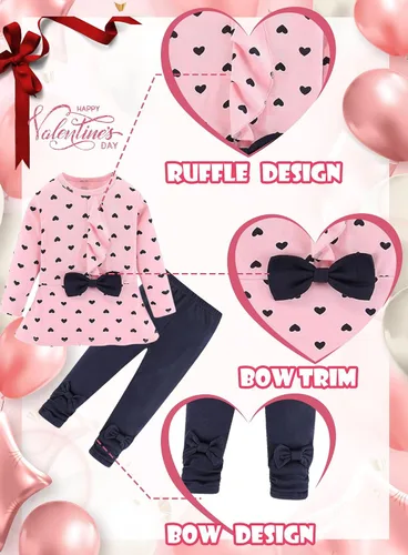 Vista 3 de Adorable ropa para bebé, 2 piezas para niña