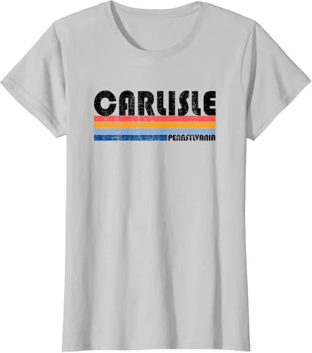 Vista 17 de Camiseta vintage estilo Carlisle, PA de los años 70 y 80, Gris