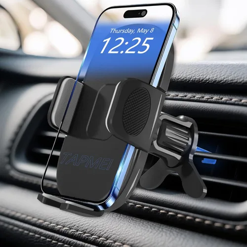 Vista 8 de Universal Car Vent Phone Holder for iPhone 17 Pro Max and More,30PCS 2026 Upgraded Clip, Triangular Stable Structure, 360° Rotation Adjustable