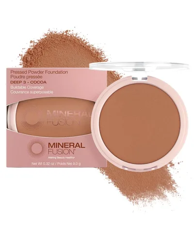 Vista 17 de Mineral Fusion Base de maquillaje en polvo prensado, polvo facial con acabado mate para piel clara con subtonos rosa/rojo, maquillaje natural