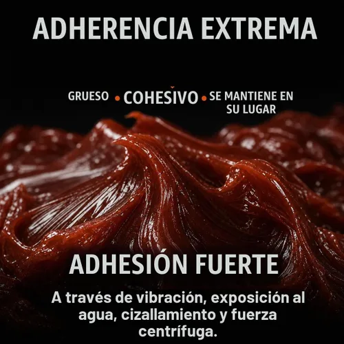 Vista 5 de TRIAX Grasa Spheron, súper resistente, roja, alta temperatura, ultra pegajosa, presión extrema, prácticamente impermeable; para quinta rueda