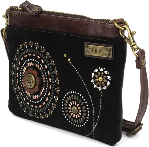 Vista 2 de Chala Mini bolso cruzado para teléfono con 2 correas ajustables, Azul