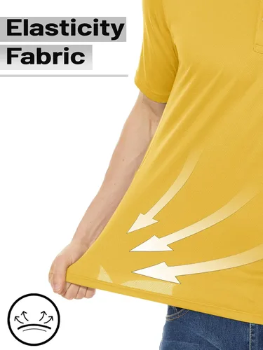 Vista 4 de TACVASEN - Camiseta de cuello polo táctica para hombre, diseño de manga larga y corta, para deportes y uso al aire libre