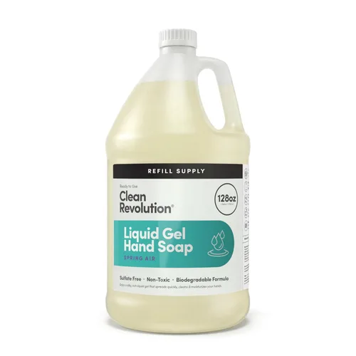 Vista 25 de Clean Revolution Jabón de manos en gel líquido, líquido sedoso rico, espuma rápida, enjuague rápido, contiene aceites esenciales reales