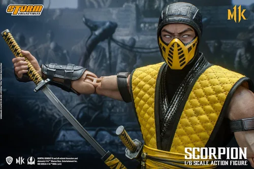 Vista 4 de Storm Collectibles - Mortal Kombat 11 - Figura de acción de Scorpion