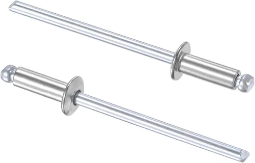 Vista 6 de uxcell Remaches ciegos 304 Acero Inoxidable 0.126 in Diámetro 0.197 in Longitud de Agarre Plata 100pcs