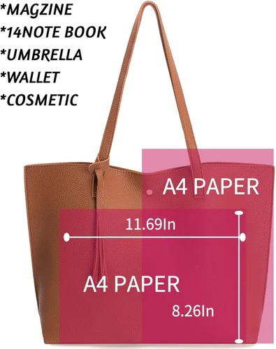 Vista 2 de Lieseh Bolso de mano bohemio para mujer para hombro y mano con bolsillo