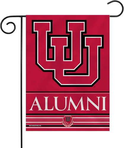 Vista 85 de Rico Industries NCAA Alumni - Bandera de jardín de doble cara de 13 x 18 pulgadas