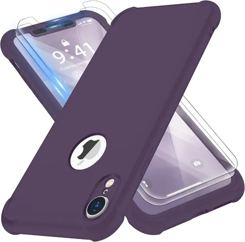 Vista 11 de ORETECH Funda para iPhone XR, con [2 x Protectores de Pantalla] [Prueba de Caídas de Grado Militar de 10 Pies] [Protección de Cámara] 360° A Prueba