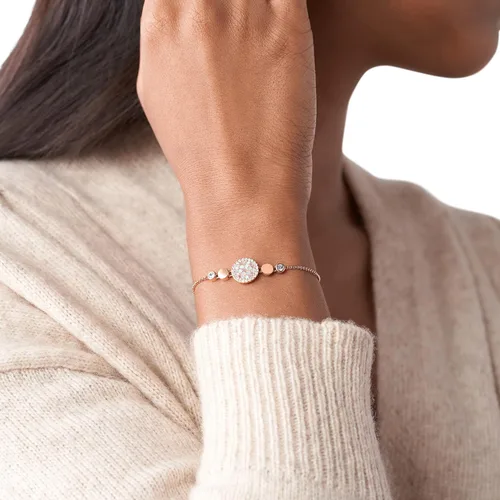 Vista 4 de Fossil - Pulsera de acero inoxidable para mujer, color oro rosa