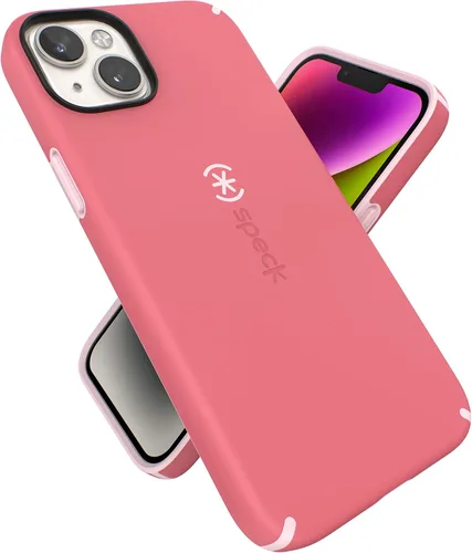 Vista 10 de Funda Speck MagSafe para iPhone 15 Plus - Protección contra caídas y de cámara, agarre seguro de tacto suave, compatible con carga inalámbrica, se