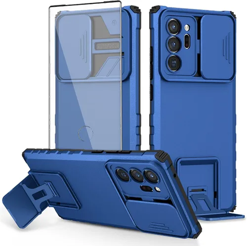 Vista 12 de Asuwish Funda para teléfono Samsung Galaxy Note 20 Ultra 5G con protector de pantalla y cubierta para cámara deslizante con soporte para celular