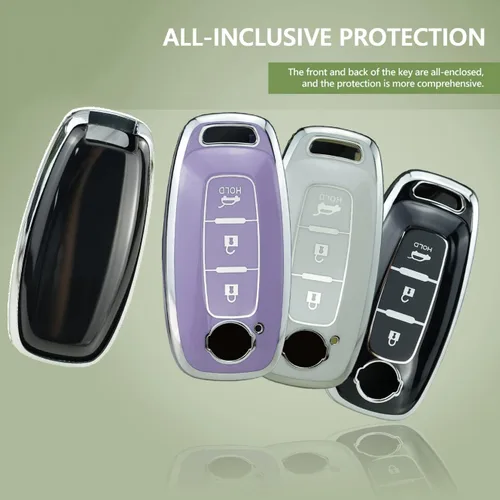 Vista 3 de ontto Funda de llave de 3 botones para Nissan Rogue 2023 Inteligent Smart Remote Key Fob Cover Anti-arañazos