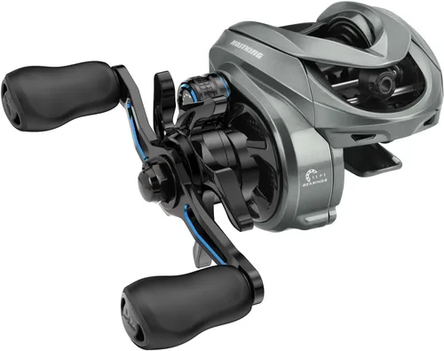 Vista 12 de KastKing Kestrel Carbon Baitcasting Fishing Reels, Finesse Baitcaster Gris - Derecho - 8.4:1
