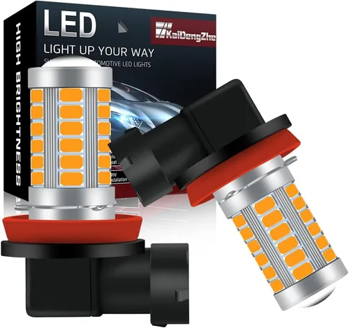 Vista 10 de Bombillas antiniebla H7 6500K de xenón blanco fresco superbrillante DRL 5730 33-SMD 12V diurnas luces antiniebla conducción DRL luces LED bombillas