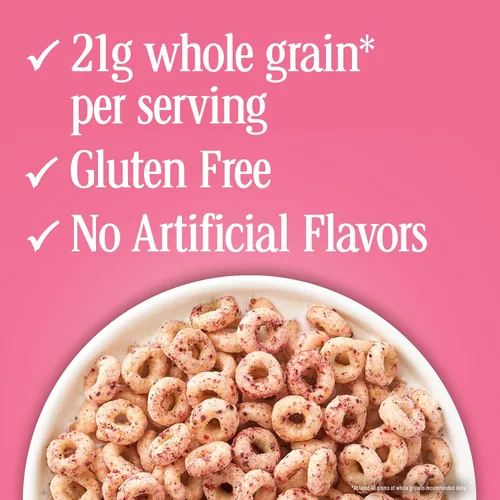 Vista 5 de Cereal de desayuno Very Berry Cheerios sin gluten, caja de 14.5 onzas (paquete de 2)