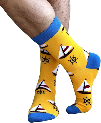 Vista 2 de xiaomaizi Calcetines de vestir divertidos y coloridos para hombre, divertidos y locos, casuales, talla 7-13