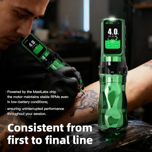 Vista 6 de Mast Tattoo Máquina de tatuaje inalámbrica Fold Pro Negro