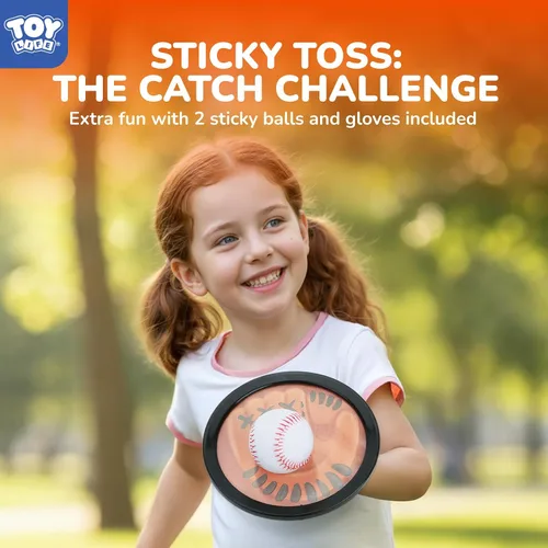Vista 7 de Máquina de lanzamiento de béisbol TOY Life para niños, juego de entrenamiento de T-ball – Máquina de lanzamiento para niños pequeños con lanzador