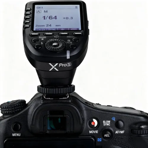 Vista 4 de Godox XPro-S Compatible con Sony TTL Transmisor de Flash Inalámbrico Trigger 1/8000s HSS TTL-Convert-Manual Función Gran Pantalla LCD Diseño