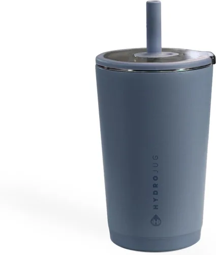 Vista 7 de HydroJug Everyday Tumbler 20 oz – Ceramic-Lined Insulated Tumbler with Straw and Soft-Touch Lid, Cup Holder Friendly, Double-Wall Vacuum Insulation