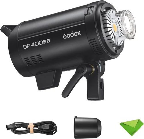 Vista 9 de Godox MS300V 300Ws GN58 Compact Studio Strobe Flash Bowens Mount Monolight Negro