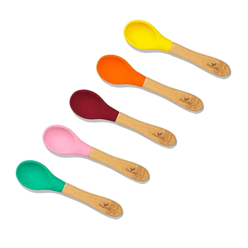 Vista 10 de Cucharas para niños pequeños, Multicolor