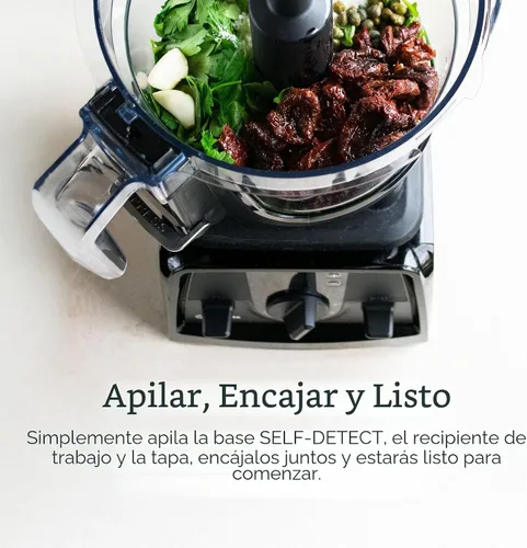 Vista 7 de Accesorio para procesador de alimentos de 12 tazas Vitamix con AUTO-DETECCIÓN, libre de BPA, con cuchilla de uso múltiple y dos discos reversibles