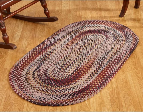 Vista 14 de Better Trends Alfombra trenzada degradada, ovalada, reversible y duradera, 100% algodón suave, ideal para cocina, sala de estar, dormitorio, tapete
