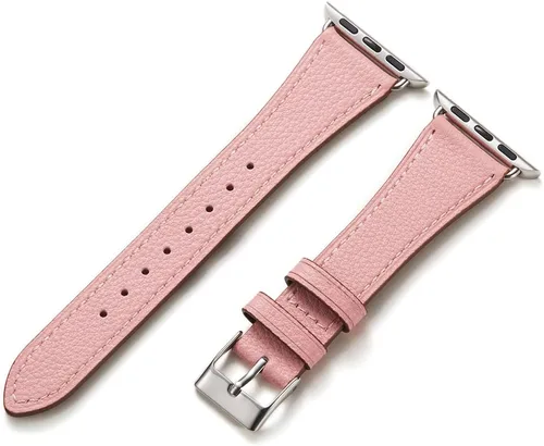 Vista 23 de HANDODO Italian Genuine Leather Band Women for Apple Watch Series 11 10 9 8 7 6 5 4 3 2 1 SE SE2 Ultra 2/3, SGS Certified Dressy Bracelet Cute Strap