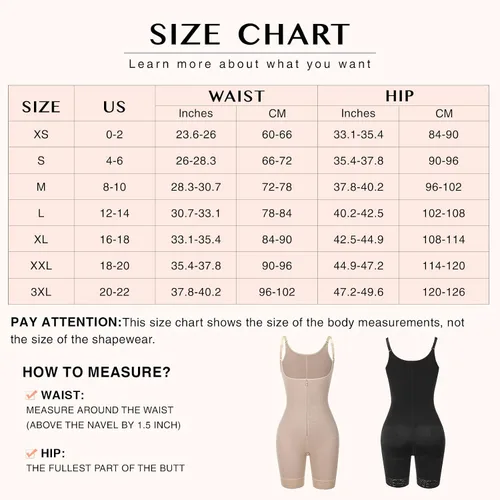 Vista 6 de FeelinGirl Fajas moldeadoras para mujer con control de abdomen, faja colombiana para mujer, con cremallera, busto abierto, entrenamiento de cintura