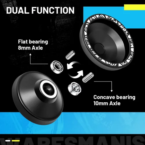 Vista 4 de X6 Yoyo profesional de trucos para niños y principiantes, Yoyo 6061 Responsive Yoyos de aleación de aluminio con rodamiento KK, eje, bolsa, 10