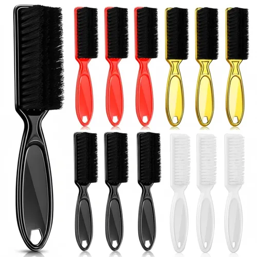 Vista 13 de Patelai 12 cepillos para cortaúñas para peluquero, color negro