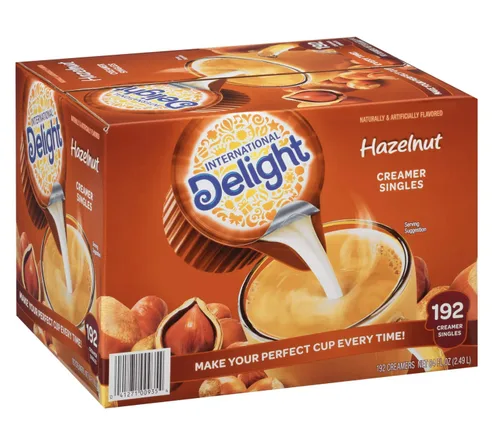 Vista 5 de International Delight Crema de café de avellana individual, 84 onzas líquidas, 192