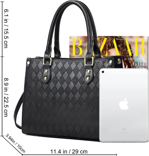 Vista 5 de Monederos y bolsos para mujer con asa superior, bolso de mano para mujer, bolso de hombro