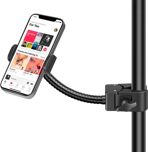 Vista 8 de InnoGear Soporte de micrófono para teléfono, abrazadera de montaje flexible de cuello de cisne para micrófono, tubos, tubos, accesorios de música