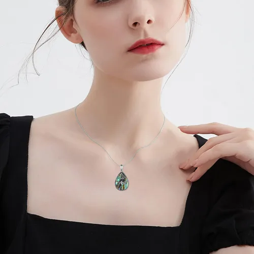 Vista 2 de DragonflyButterfly Necklaces for Women 925 Sterling Silver Lotus Snake Cross Faith Pendant Necklace Boho Jewelry Gifts for Women Girls
