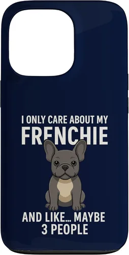 Vista 10 de I Care About My Frenchie & 3 People French Bulldog Owner Case for iPhone XR