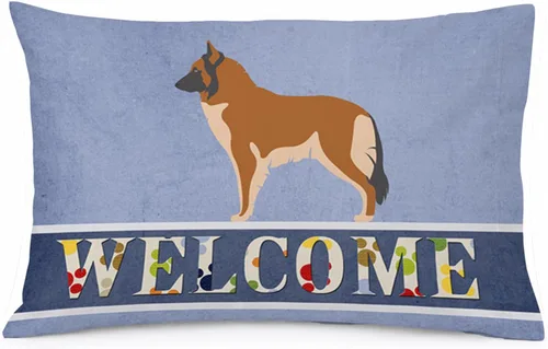Vista 160 de Caroline's Treasures BB8334PILLOWCASE AIDI Atlas Mountain Dog - Funda de almohada estándar, color azul, ligera, súper suave, de fácil cuidado