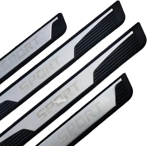 Vista 4 de Protector de placa para umbral de puerta de automóvil, para Toyota Corolla 2015-2022 2023 2024, accesorios de acero con cubierta de plástico