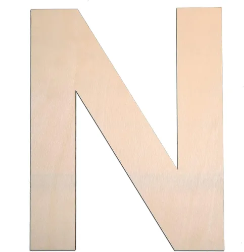 Vista 14 de Letra A de madera de 12 pulgadas, letra A de 1/4 de pulgada de grosor, grande de madera sin terminar para manualidades, decoración de pared del hogar