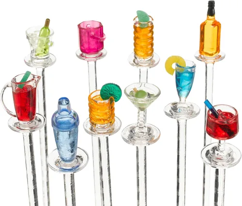 Vista 2 de Prodyne Palitos Swizzle Happy Hour, los colores pueden variar