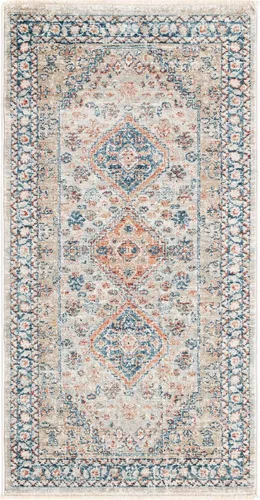 Vista 3 de Unique Loom Newport Collection - Alfombra de área - Rosecliff (Runner 2' 0" x 3' 11", Multi/Azul)