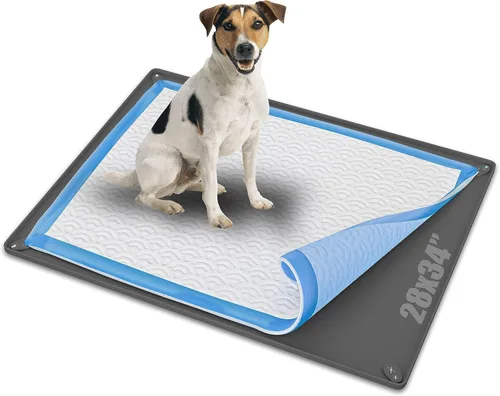 Vista 20 de Bandeja para orina de perro para almohadillas de orina de 30 x 36 pulgadas Gris