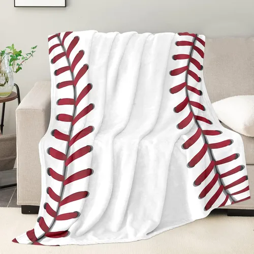 Vista 9 de Manta de béisbol suave, regalos para niños de 8 a 12 años, cosas para amantes del béisbol, manta de forro polar única para niños pequeños