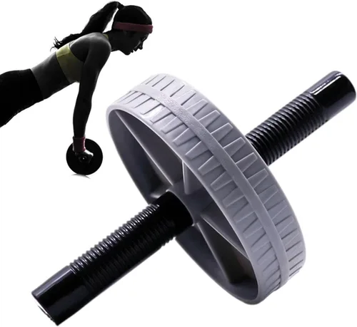 Vista 9 de Ab Exercise Roller Core – Equipo de fortalecimiento muscular de entrenamiento, elegante, asas suaves, entrenamiento, gimnasio cuerpo fitness