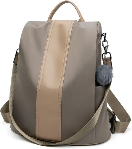 Vista 14 de Mochila impermeable liviana de nailon antirrobo para mujer, Negro, M