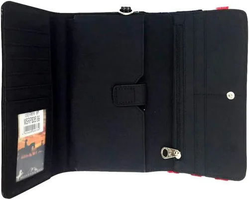 Vista 3 de Montana West - Cartera de mano para mujer, tarjeta de crédito, billete de moneda, intenta doblar, acordeón, Americana Patriótica Bunt, Moderno