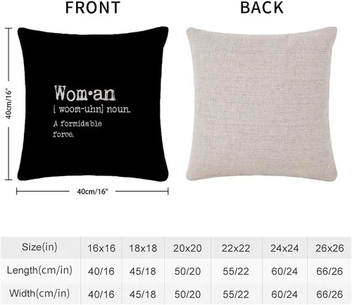 Vista 2 de Fundas de almohada navideñas de 16 x 16 pulgadas para mujer, fundas de almohada decorativas de lino y algodón, decoración del hogar, funda de cojín